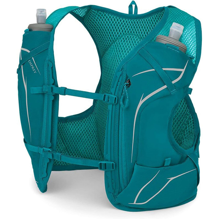 Жіночий біговий рюкзак Osprey Dyna 1.5 з пляшками, розмір S, колір Verdigris Green