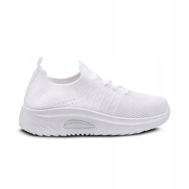 Жіночі білі кеди Adidas без шнурівки — зручне, легке спортивне взуття, розмір 38