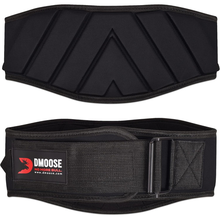 Пояс для важкої атлетики DMoose з автозамком, універсальний, для чоловіків і жінок, фітнес, бодібілдинг, кросфіт, розмір XS (71-76 см), чорний