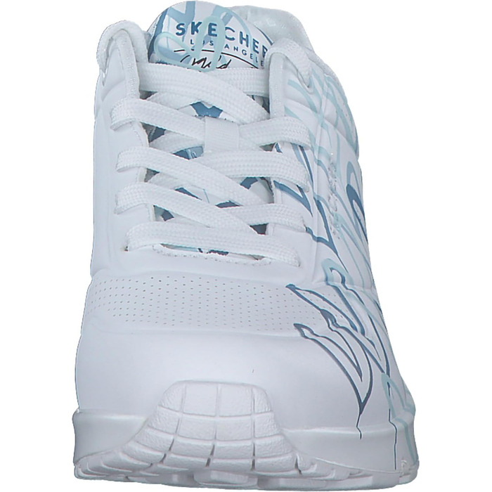 Кросівки жіночі Skechers UNO-Bright Air білі з серцем, 38 EU, Duraleather