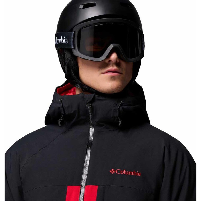 Куртка гірськолижна чоловіча Columbia Powder Prime XL бордово-чорна