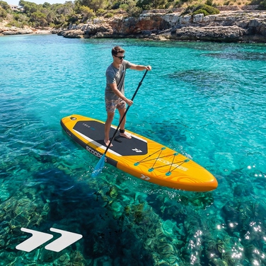 Надувна SUP-дошка для плавання з аксесуарами: комплект з веслом та насосом, 320 см