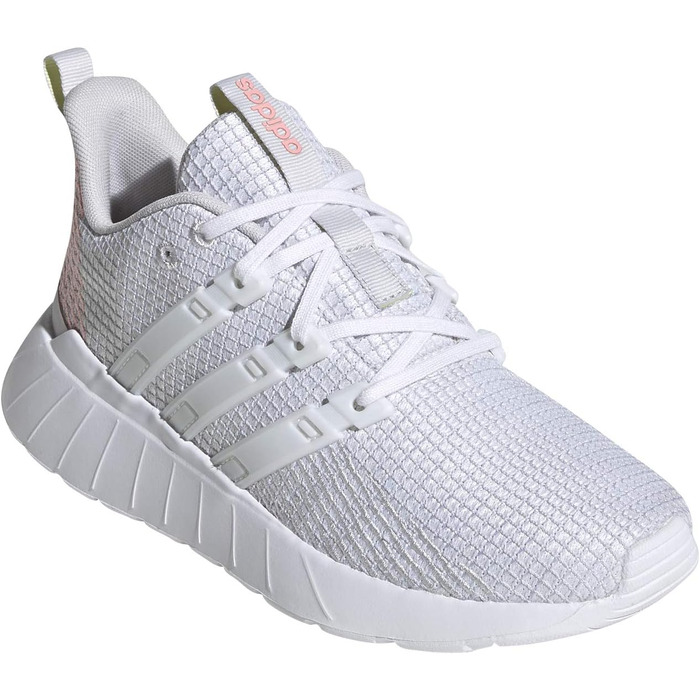 Дитячі кросівки adidas Questar Flow K (31.5 EU, сірий, білий, рожевий)