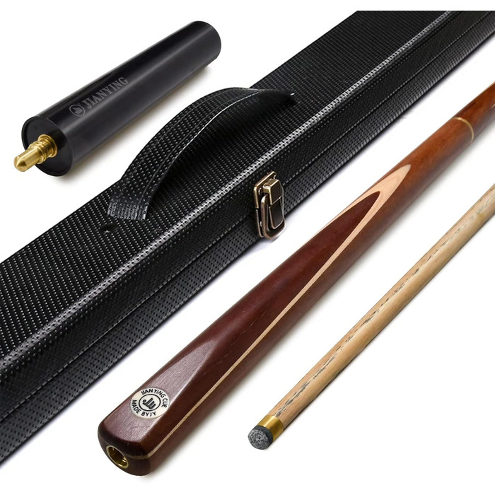 Кю AONETIGER для більярду: ручна модель 3/4 з дерев'яним шафтом, 3 частини, 57'', вага 18oz, наконечник 10mm, з аксесуарами та чохлом