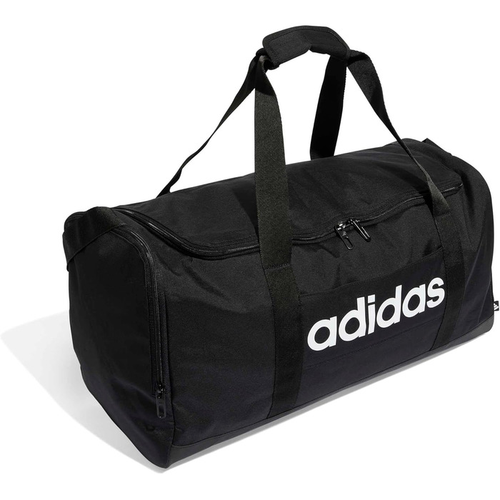 Спортивна сумка Adidas Unisex Essential Linear Duffelbag Medium (Розмір M, Колір: Чорний/Білий)