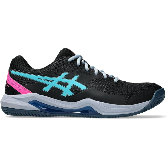 Тенісні кросівки ASICS Dedicate 8 Clay Mann Blau Weiß 40.5 EU Black Energy Aqua