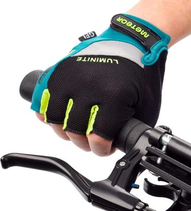 Рукавички Meteor Radhandschuhe MTB Green для гірського велосипеда (XXS, темно-зелений/зелений)