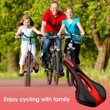 Зручний чоловічий велосипедний сідло з гелевою подушкою: ергономічний дизайн для комфортної їзди на будь-якому велосипеді (Rennrad, MTB, Trekking Bike)