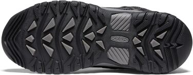 KEEN Targhee Low - водонепроникні трекінгові черевики для дітей (32/33 EU, Black Steel Grey)