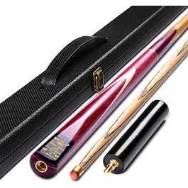 Снукерна кий HIOD, 145 см, 19 oz, з наконечниками 10 мм, ручної роботи