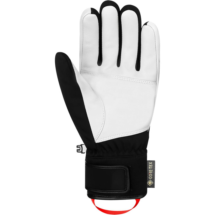 Reusch Jupiter Gore-TEX зимові утеплені водонепроникні вітрозахисні унісекс лижні рукавички для дорослих, чорні-білі-червоні, розмір 10.5
