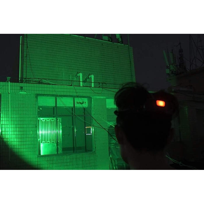 Ліхтар на лоб LED 1000 люмен, перезаряджається USB, зелений, для полювання, кемпінгу, риболовлі, 3 режими, регулювання фокусу