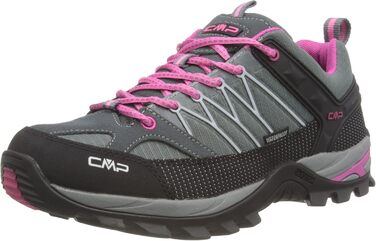 Жіночі трекінгові черевики CMP Rigel Low Wp, сіро-фуксія-айс, 43