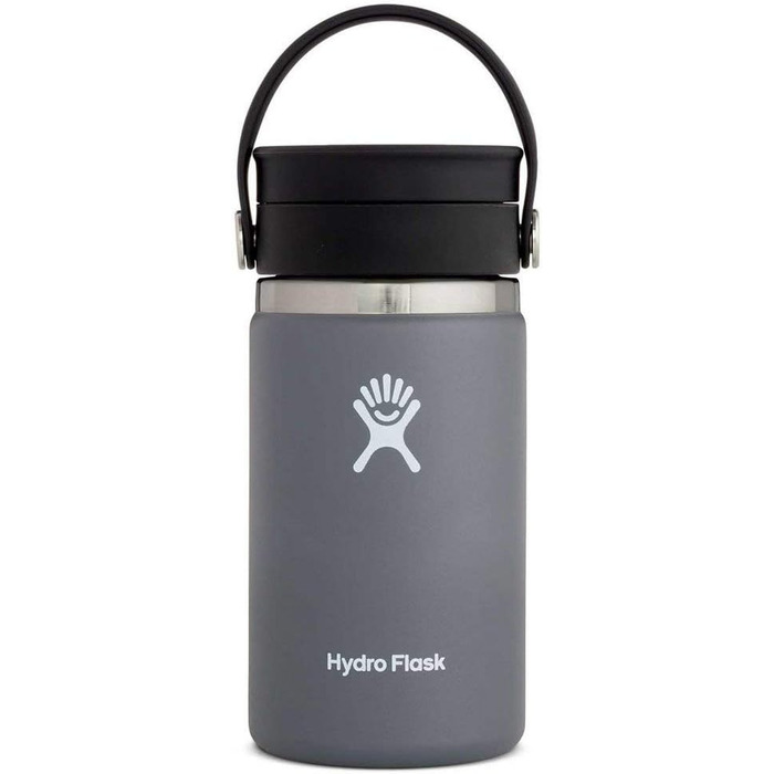 Термокружка HYDRO FLASK 354 мл, вакуумна, нержавіюча сталь, кришка Flex Sip, герметична, для кави, широка горловина, колір Stone