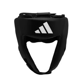 Захисний шолом для боксу та єдиноборств Adidas Hybrid 50, чорний — модель для початківців