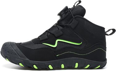 Дитячі трекінгові черевики Kinder: водонепроникні, зручні, дихаючі, чорні, розмір 27-37