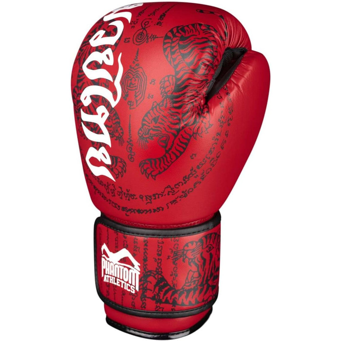 Боксерські рукавички Phantom Athletics для чоловіків, жінок та дітей - Муай Тай, ММА, Кікбоксинг. 10-16oz. Білі та червоні кольори.