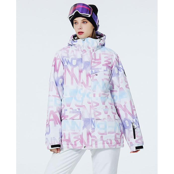 Жіночий гірськолижний костюм HOTIAN 2 частини: куртка та штани. Теплий водонепроникний гірськолижний комплект для сноубордингу та катання на лижах. Розмір XL. Модель 304+BK