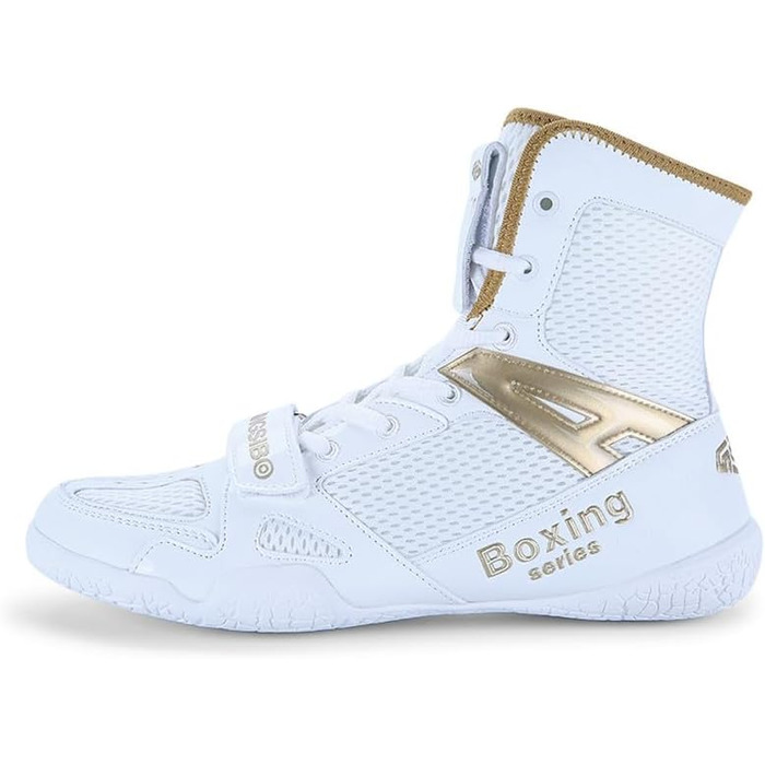 Боксерські кросівки для чоловіків. Зручні, дихаючі кросівки для боксу, єдиноборств, фітнесу та бодібілдингу. Білий, сірий колір. Розмір 41 EU.