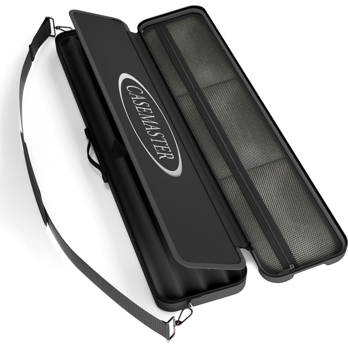 Чохол для більярдних київ Casemaster Parallax Guard 2x2, на 2 повні киї (2 батти/2 шафти), міцний поліестер 600D Oxford, чорний