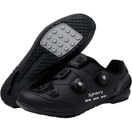 Велотуфлі чоловічі, жіночі, унісекс, для шосе, Indoor Cycling, чорні, 36 EU, антиковзаючі, дихаючі