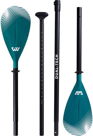 Весло Aqua Marina Dual-TECH алюмінієве для SUP і каяка, 165–215 см, 3–4 секції