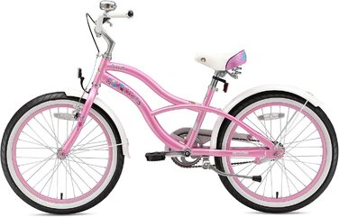 Дитяче велосипед BIKESTAR 20/24 дюйми для хлопчиків та дівчаток від 6 років | Велосипед круїзер | Рожевий