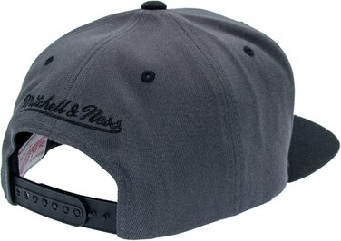Кепка Mitchell & Ness 2 Tone Box Logo Flat Visor Snapback, універсальний розмір, чорний/багатокольоровий