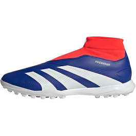 Кросівки футбольні adidas Predator League Laceless для дітей, розмір 38 2/3 EU, колір Lucid Blue/Cloud White/Solar Red