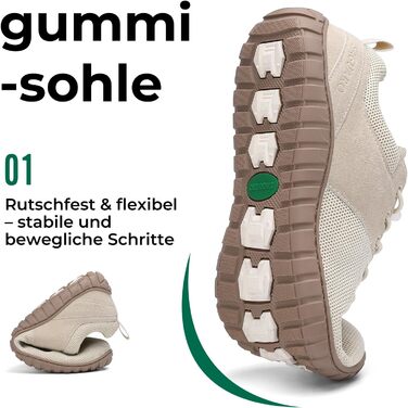 Кросівки SAGUARO Minimalist Barefoot: Зручні для міста, тренувань, подорожей (36-48 EU, Бежеві)