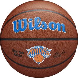 М'яч для баскетболу Wilson NBA Team Autograph Mini New York Knicks, сувенірний, для підписів