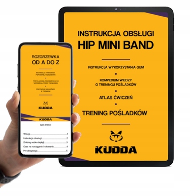 Набір фітнес-резинок KUDDA hip mini band, 5 шт, багатоколірні