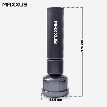 MAXXUS PUNCHLINE Scorpion 170 - Самостійна боксерська груша, 170 см, для дорослих. Ідеально для боксу, ММА та тренувань