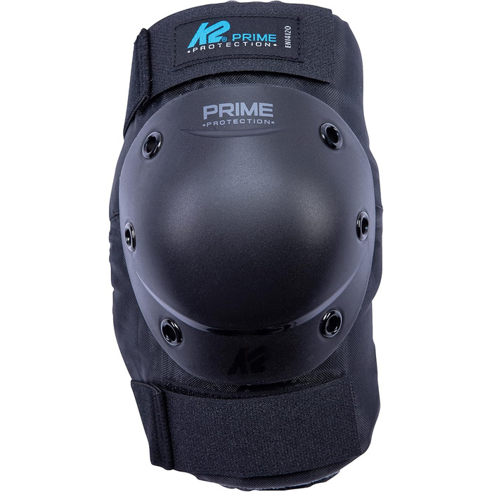 Захисний комплект K2 PRIME PAD SLIM для роликів, унісекс, наколінники, налокітники, захист зап'ясть, чорний-синій, розмір L (наколінник: 41-45см, 36-39см / налокітник: 27-30см, 26-29см / зап'ястя: 22-24см, 19-21см)