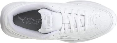 Жіночі кеди PUMA Cilia Mode White Silver — базові модні кросівки, білі зі сріблястими деталями, розмір 38 EU