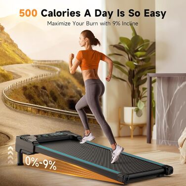 Бігова доріжка REPOWER для дому Walking Pad з автоматичним підйомом 9%, тиха, з пультом ДУ, три рівні, навантаження до 136 кг, для робочого столу