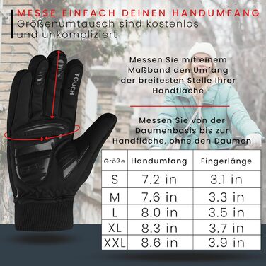 Велосипедні рукавички чоловічі зимові, вітронепроникні, водовідштовхувальні, з підкладкою, з м'якою підкладкою, неслизькі, терморукавички для їзди на велосипеді, підходять для жінок та чоловіків, бігові рукавички, чорного кольору