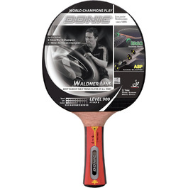 Настільна ракетка Donic Schildkröt Waldner 900 з безкоштовним навчальним DVD, чорна/червона