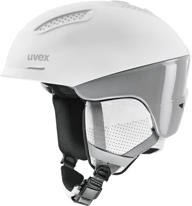 Гірськолижний шолом Uvex Ultra Pro для дорослих, білий/сірий, 51-55 см