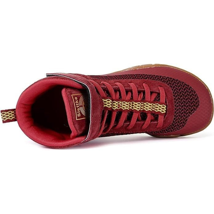 Жіночі борцівські черевики для боксу з плоскою підошвою (36 EU, широкі, червоні, однотонні)