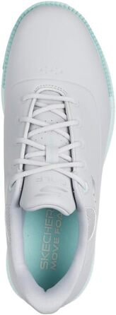 Жіноче golf-взуття Skechers Go Jasmine з шипами, водонепроникне, сірий, м'ятний, 38.5 EU