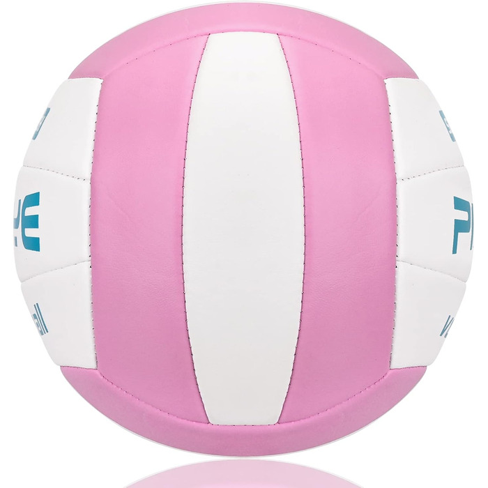 Волейбольні м'ячі PIXUYE, розмір 5, м'які для пляжу, дітей та дорослих, для ігор та тренувань, рожево-білі