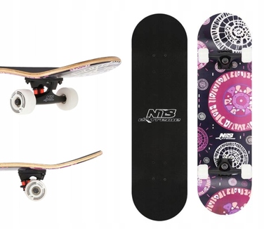 Класичний скейтборд для дівчаток NILS, 9 шарів