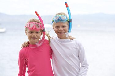 Дитячий набір для снорклінгу Aqua Lung Sport з маскою і трубкою, універсальний розмір, зелений (лайм)