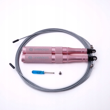 Професійна тренувальна скакалка Unbroken Speed Rope SR-PRO, Рожева, 3.2м