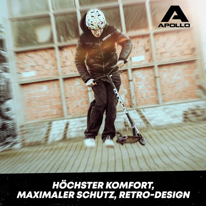 Шолом для скейтборду, самокату, BMX Apollo, регульований, для дітей і дорослих, L/XL (56-61 см), трикутний дизайн