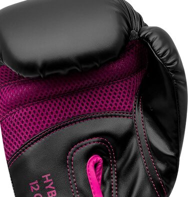 Боксерські рукавички adidas Hybrid 80 для боксу, кікбоксингу, MMA, фітнесу, тренувань, для дітей, чоловіків і жінок, чорні/рожеві, 8 oz