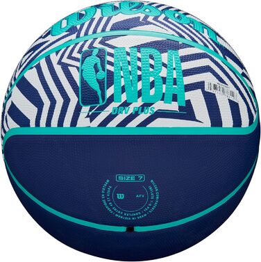 Баскетбольний м’яч Wilson NBA DRV Plus Dazzle Camo для вулиці, розміри 6 і 7
