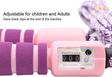 Стрибкова скакалка Sunshine Smile Springseil: для боксу, спорту, дітей, з лічильником (червоний, жовтий)