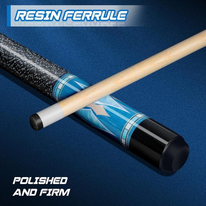 Набір кийків для більяру FESHIR (4 шт.) з преміум-мапи, крейда для кийків, 58''